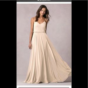 Jenny Yoo Champagne Inesse Dress